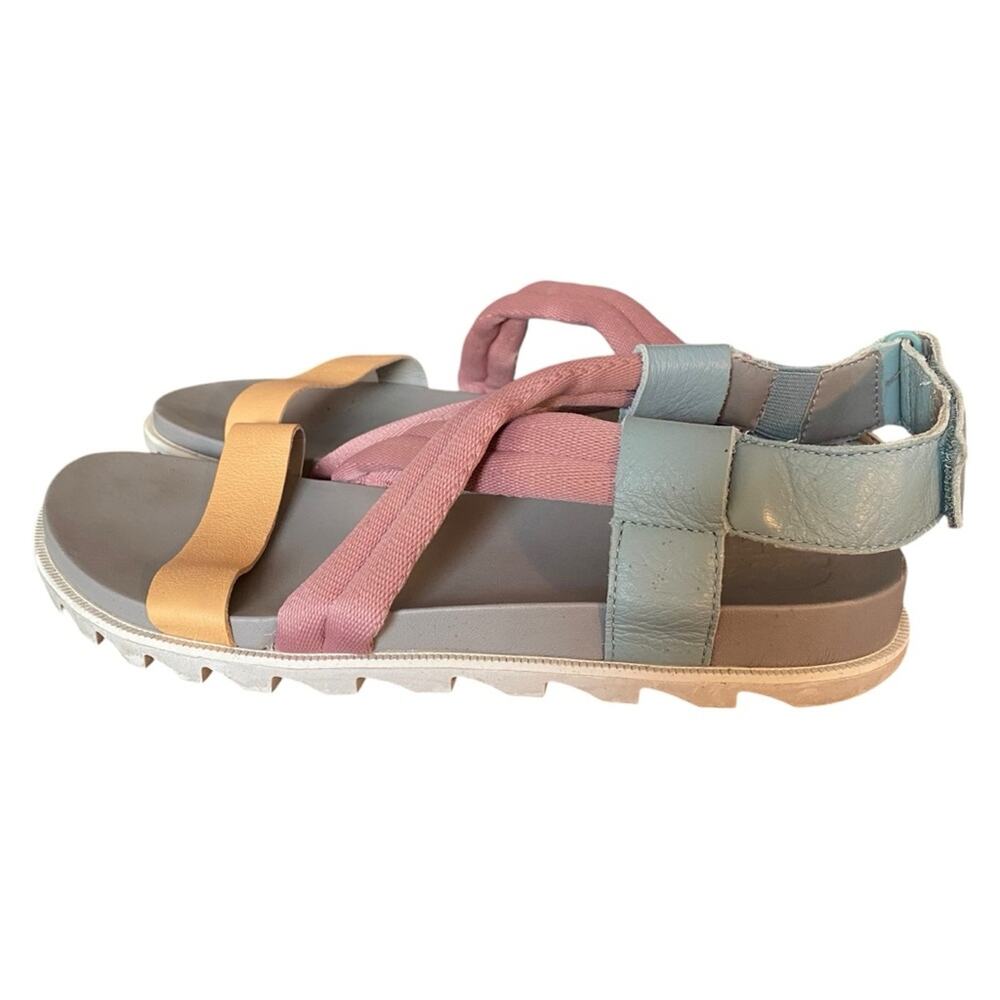Sorel Roaming Decon Sandals Crushed Blue Chrome Gray size 9 - Picture 5 of 9